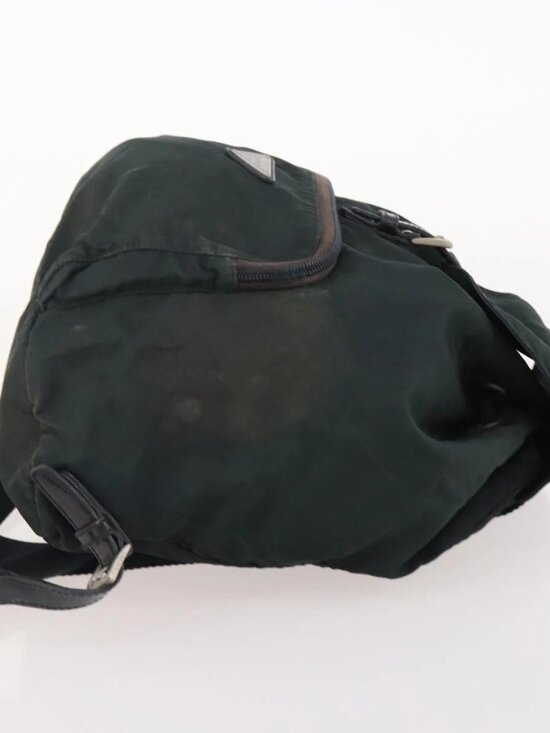 PRADA Backpack Nylon 2 Set Black Khaki Auth bs34889 main image 9